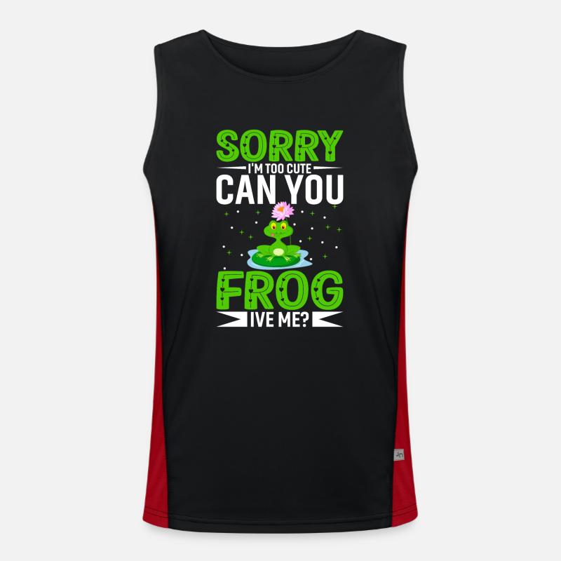 Tut Mir Leid Das Ich Zu Niedlich Bin. Funktionelles Kontrast-Tank Top für Männer 