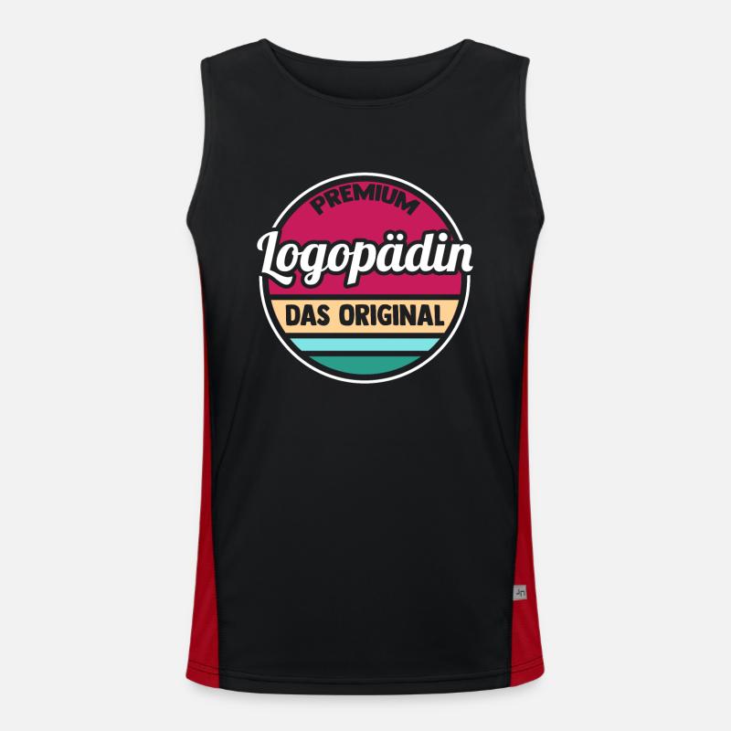 Logopädie Logopädin Funktionelles Kontrast-Tank Top für Männer 