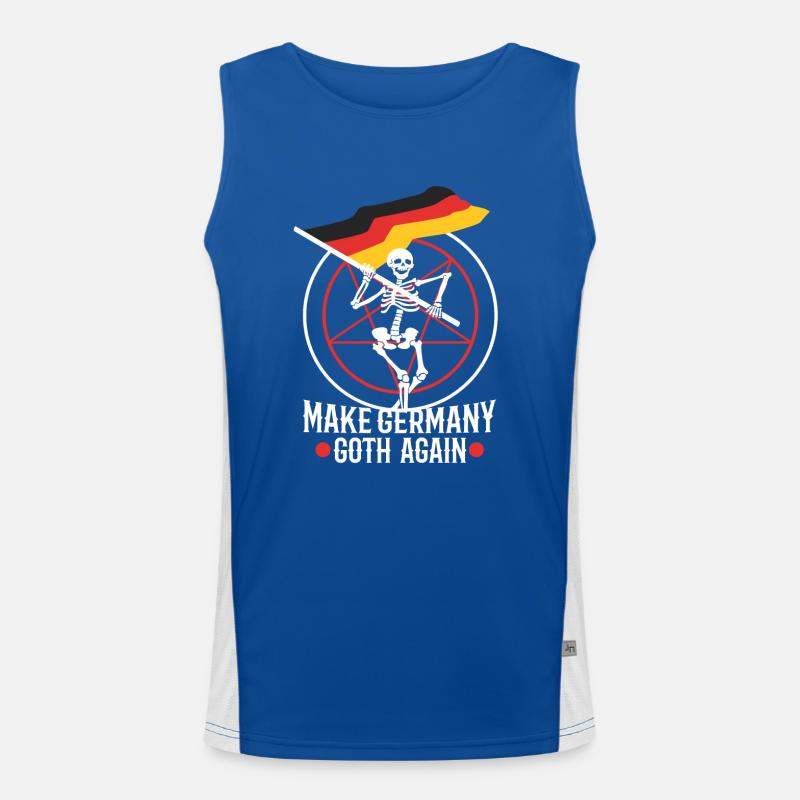Make Germany goth again Funktionelles Kontrast-Tank Top für Männer 