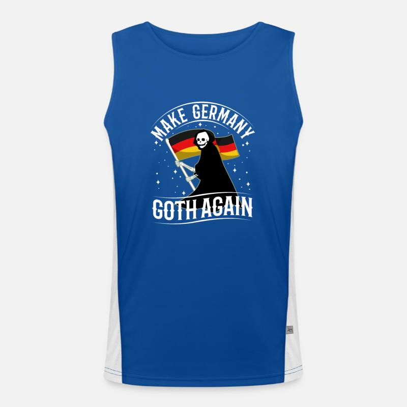 Make Germany goth again Funktionelles Kontrast-Tank Top für Männer 