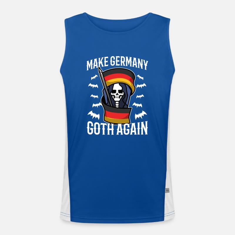 Make Germany goth again Funktionelles Kontrast-Tank Top für Männer 