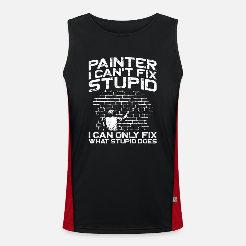 House Painter Decorator Painter I Funktionelles Kontrast-Tank Top für Männer 