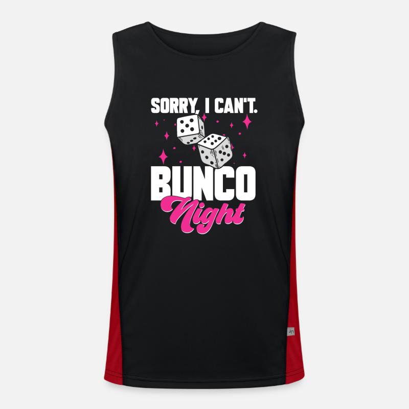 Bunco Dice Game Men's Functional Contrast Tank Top 