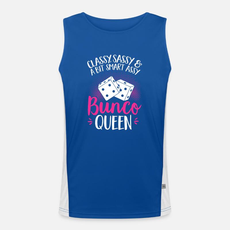 Bunco Dice Game Men's Functional Contrast Tank Top 