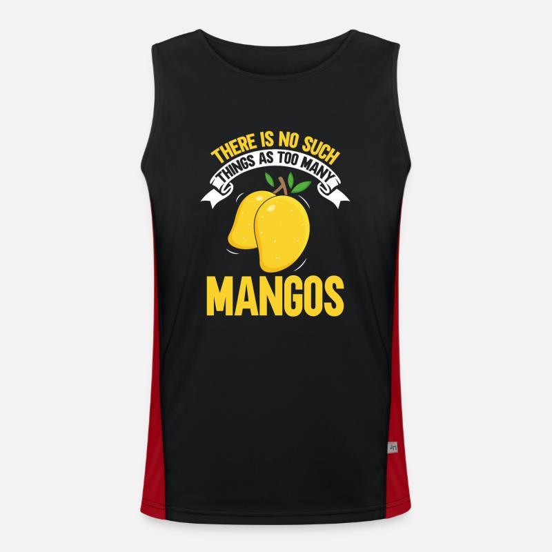 Mango Fruit Mango - Men's Functional Contrast Tank Top  - black/red