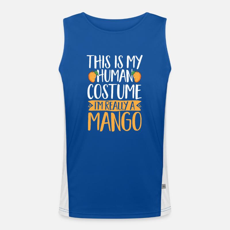 Mango Frucht Mango Funktionelles Kontrast-Tank Top für Männer 