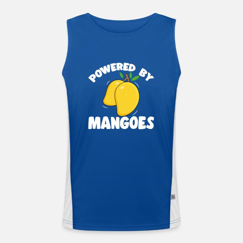 Mango Frucht Mango Funktionelles Kontrast-Tank Top für Männer 