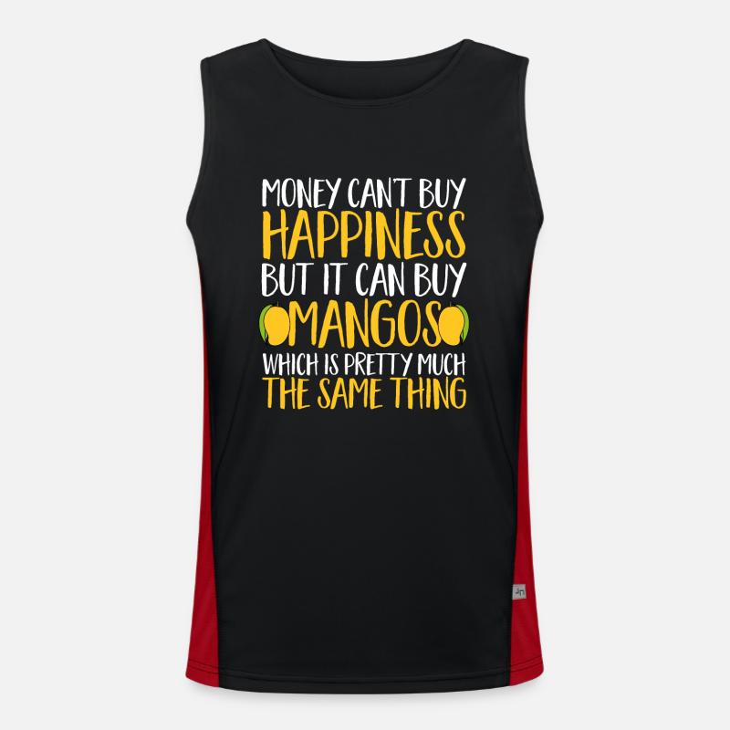 Mango Fruit Mango - Men's Functional Contrast Tank Top  - black/red