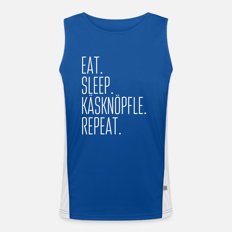Käsknöpfle Funktionelles Kontrast-Tank Top für Männer 