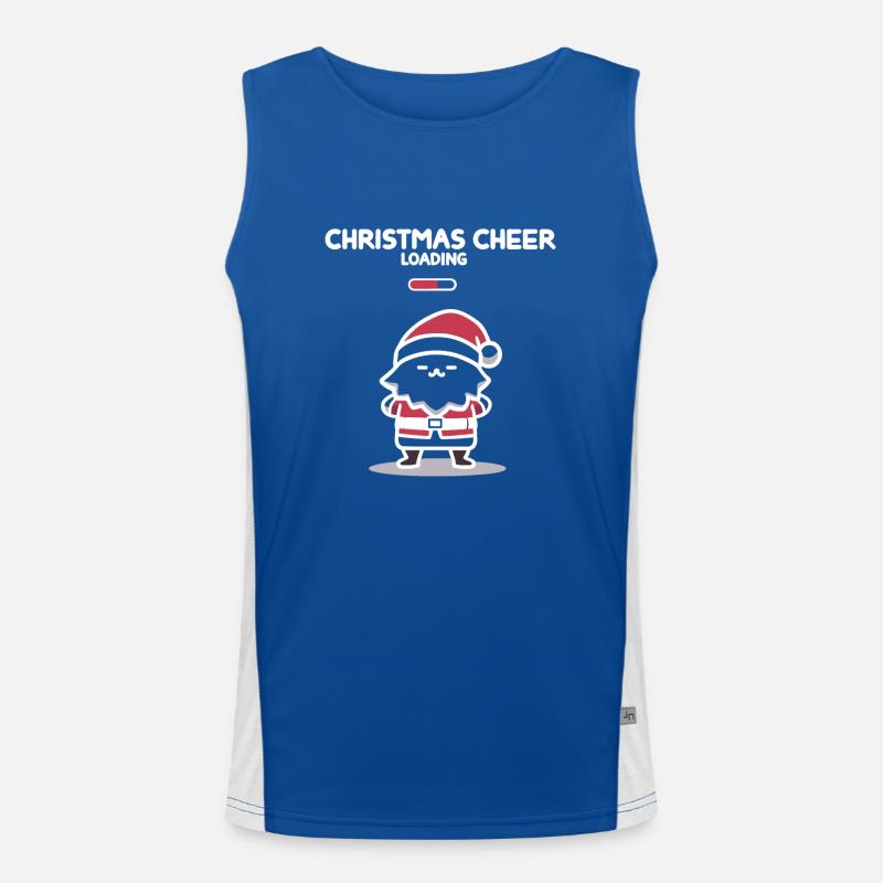 Christmas Cheer Loading Men's Functional Contrast Tank Top 