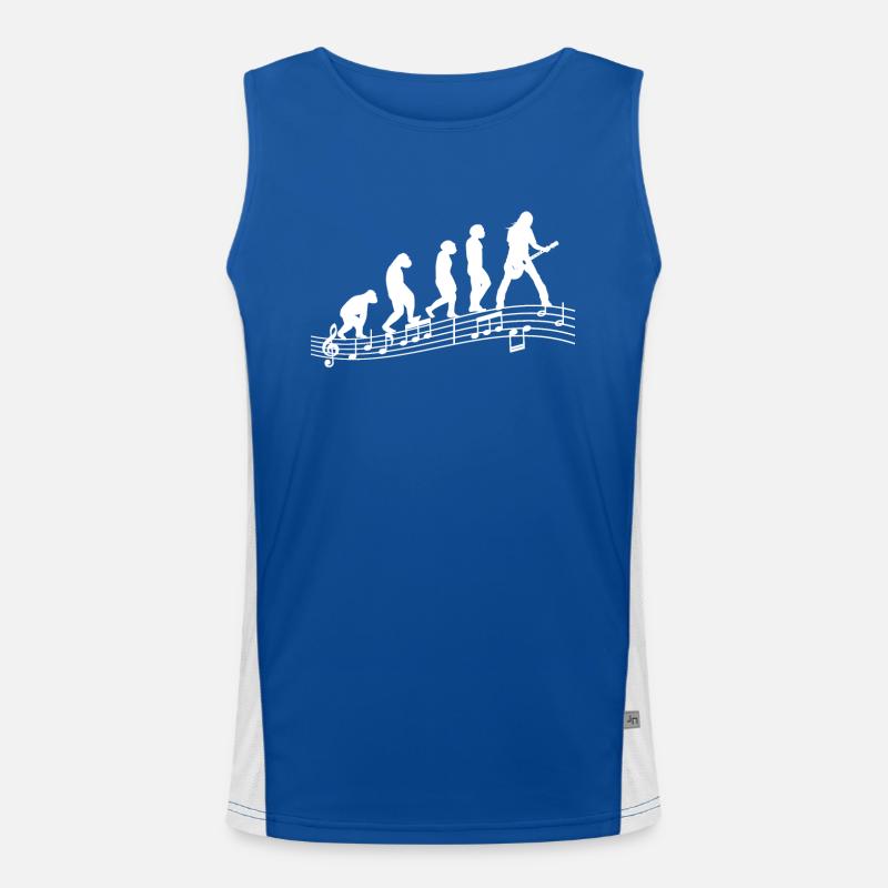 Gitarristen E-Gitarren Akustik-Gitarre Evolution Funktionelles Kontrast-Tank Top für Männer 