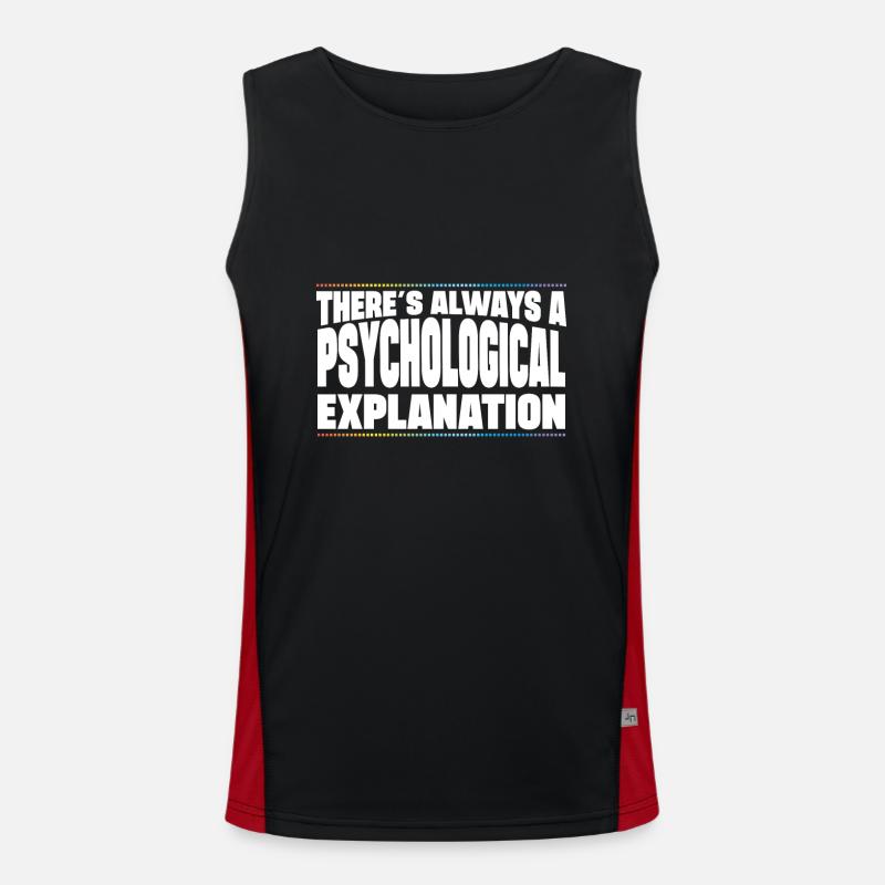 Psychological Explanation Professional Forensic Men's Functional Contrast Tank Top 