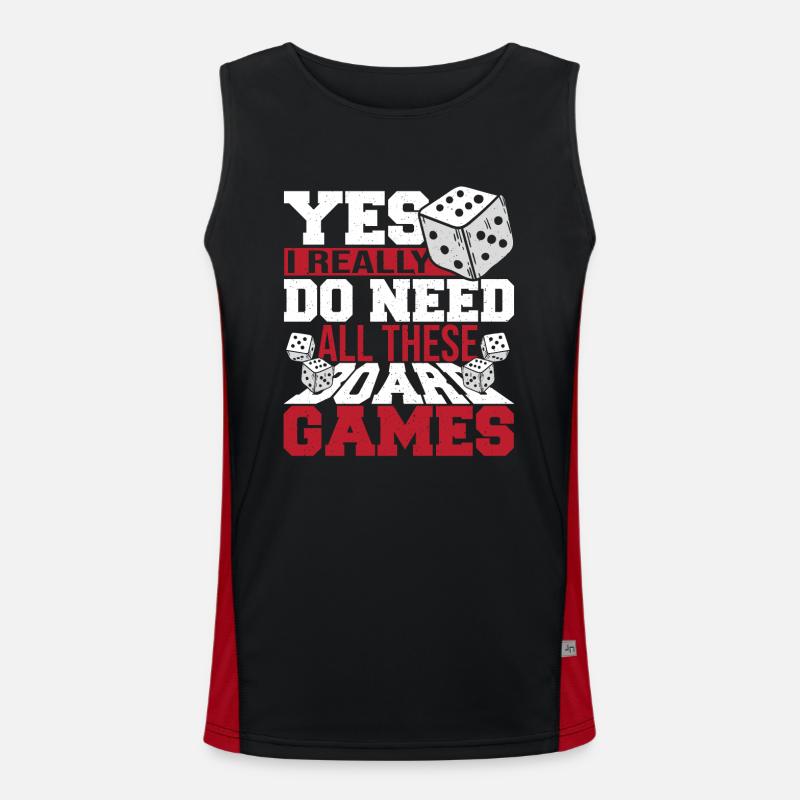 Brettspiele Spielbrett Geschenk Funktionelles Kontrast-Tank Top für Männer 