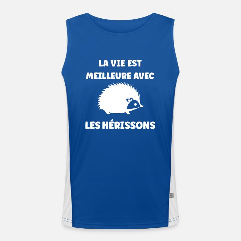 Hérisson Débardeur respirant contrasté Homme 