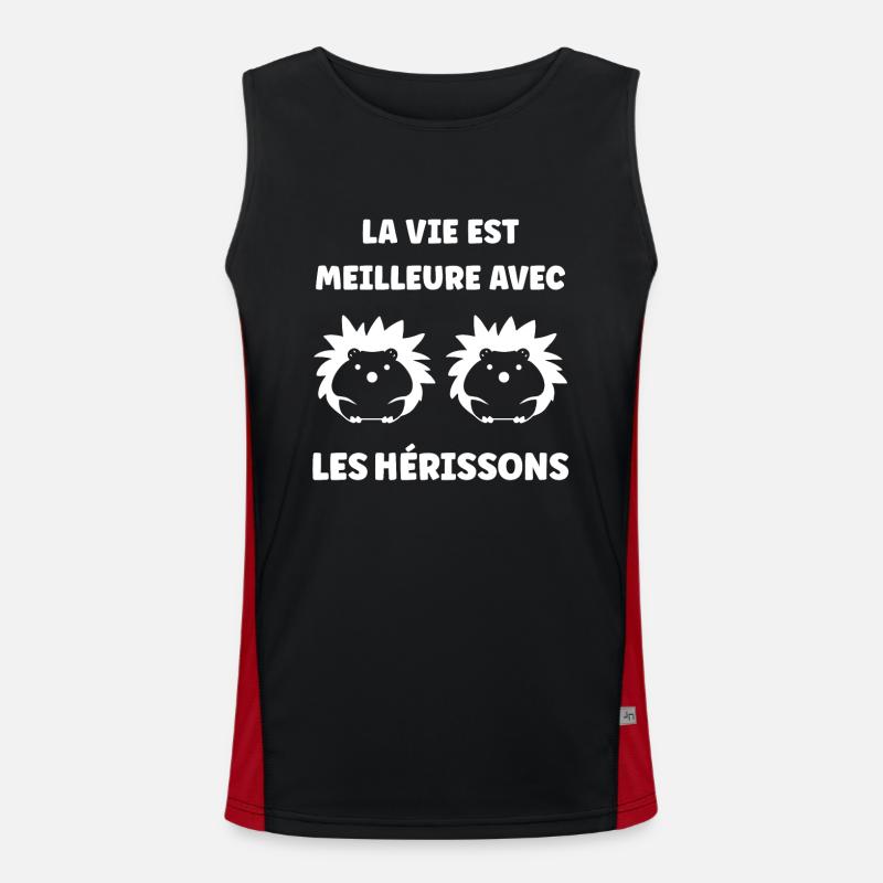 Hérisson Débardeur respirant contrasté Homme 