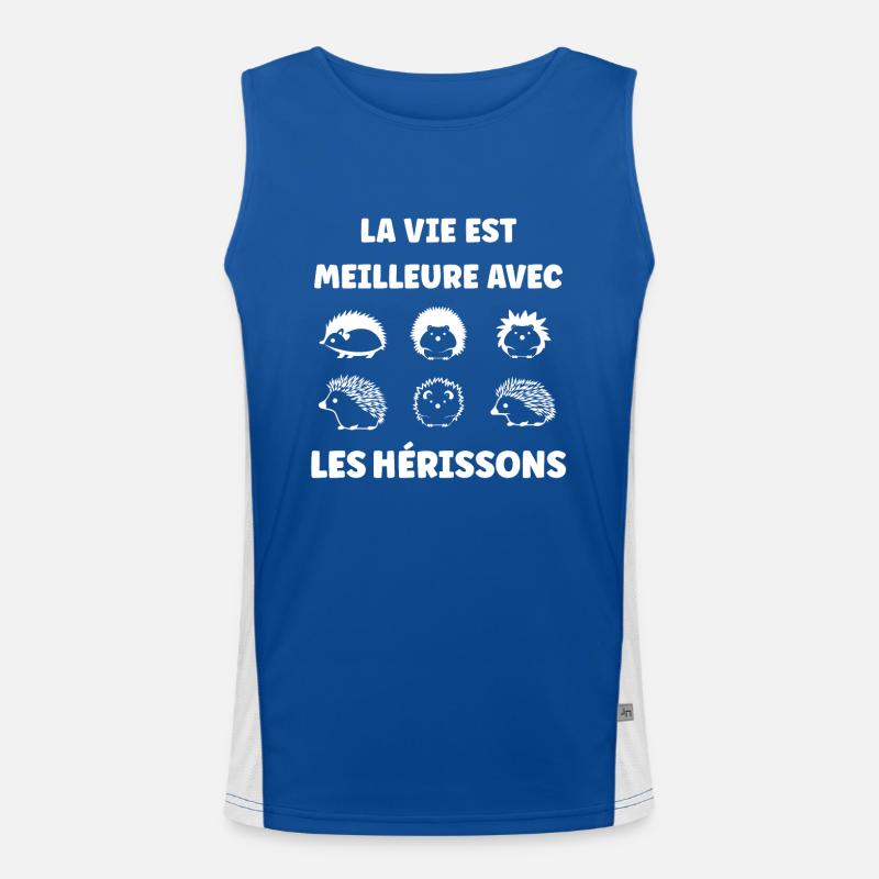 Hérisson Débardeur respirant contrasté Homme 