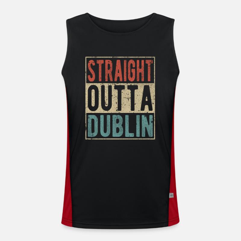 Tout droit sorti de Dublin Débardeur respirant contrasté Homme 
