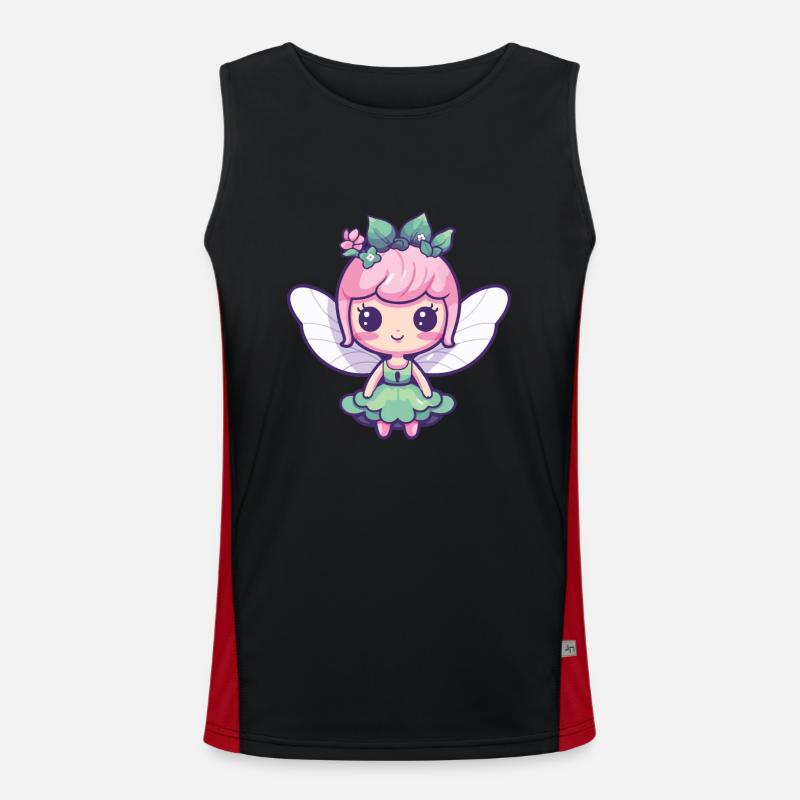 Fee Comic Niedlich Funktionelles Kontrast-Tank Top für Männer 