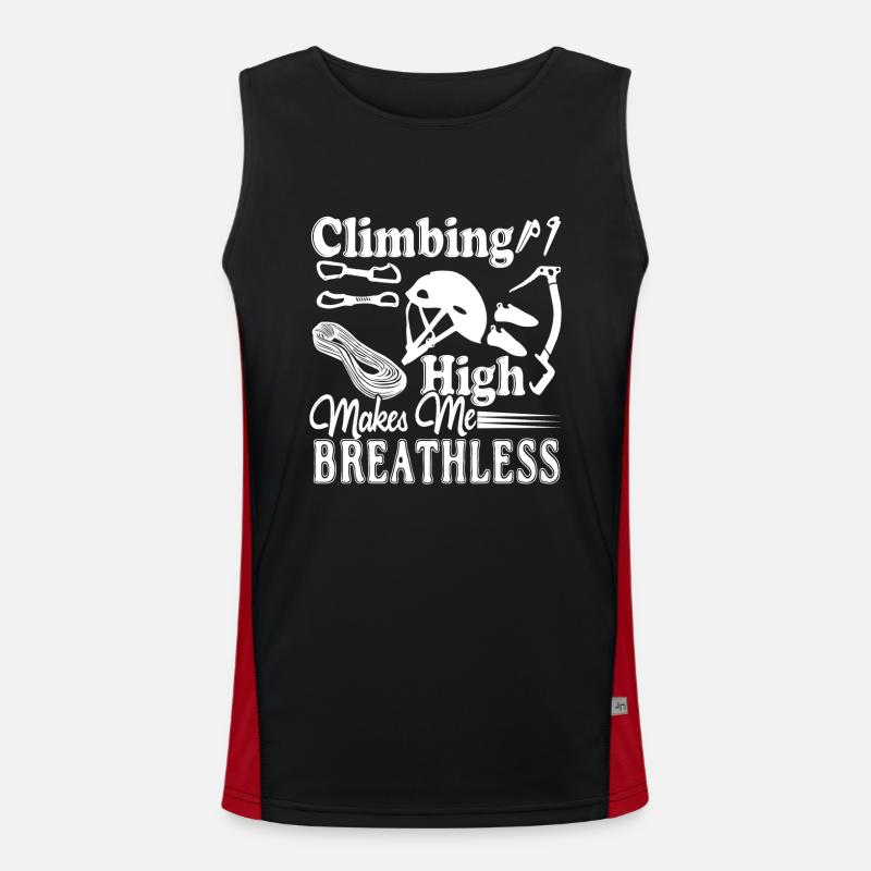 Climbing Climbing High Makes Me Breathless Men's Functional Contrast Tank Top 