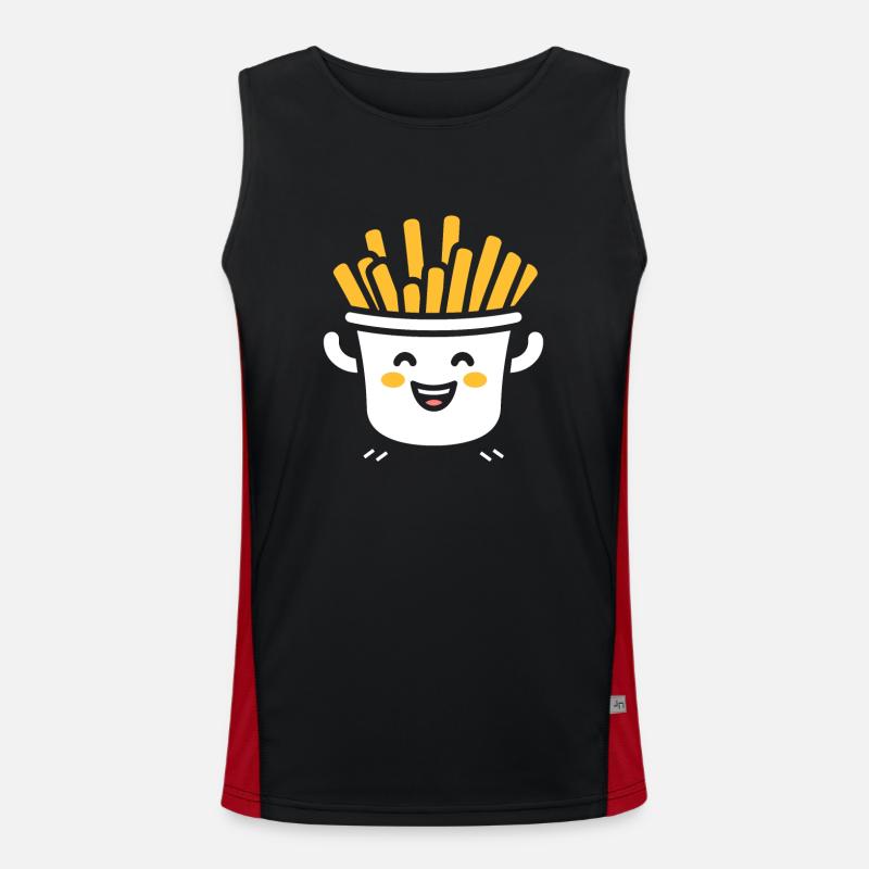 frites Débardeur respirant contrasté Homme 