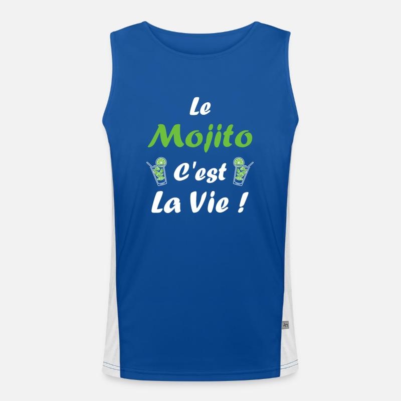 Le Mojito c'est la vie Débardeur respirant contrasté Homme 