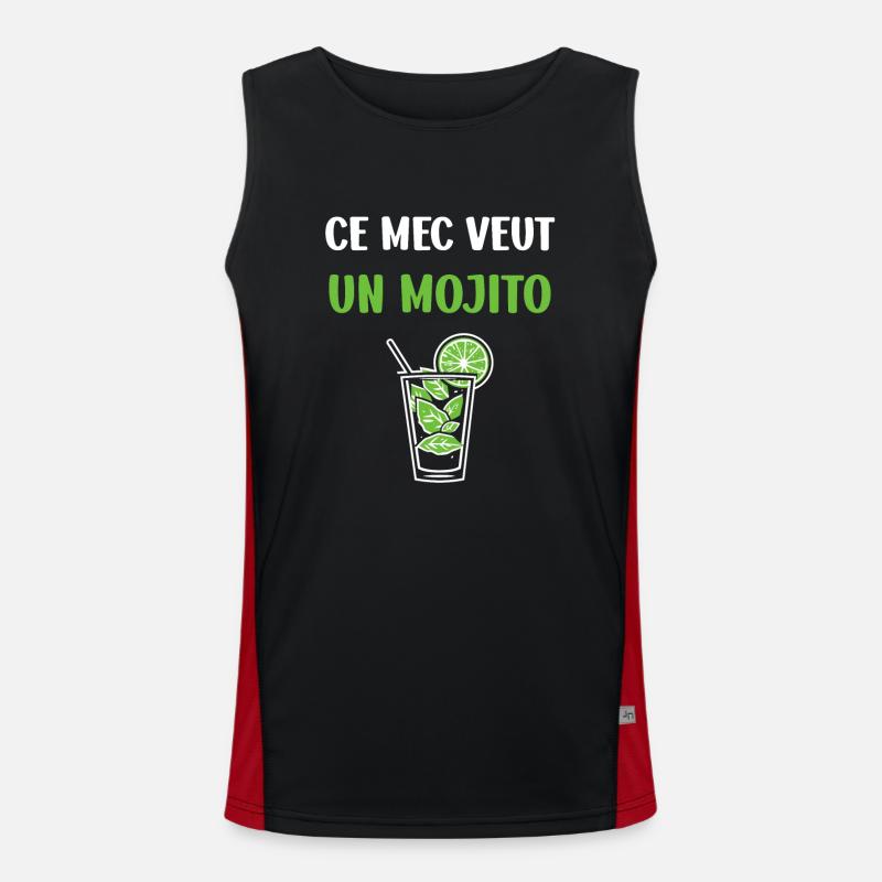 Mojito Débardeur respirant contrasté Homme 