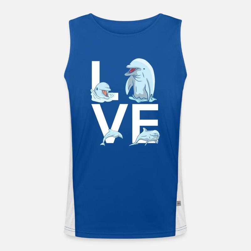 L’amour des dauphins Débardeur respirant contrasté Homme 