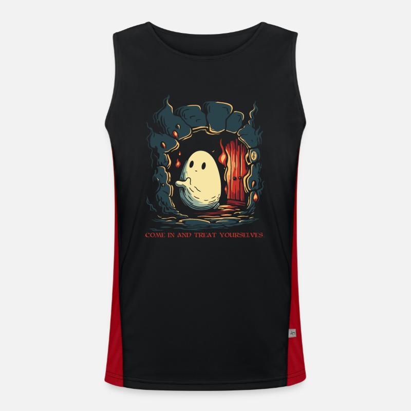 Kommt herein und gönnt euch, der kleine Geist Funktionelles Kontrast-Tank Top für Männer 
