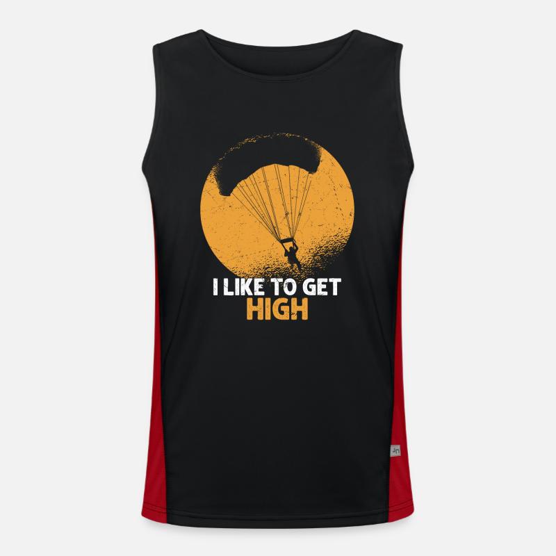 J’aime monter en parachute Débardeur respirant contrasté Homme 