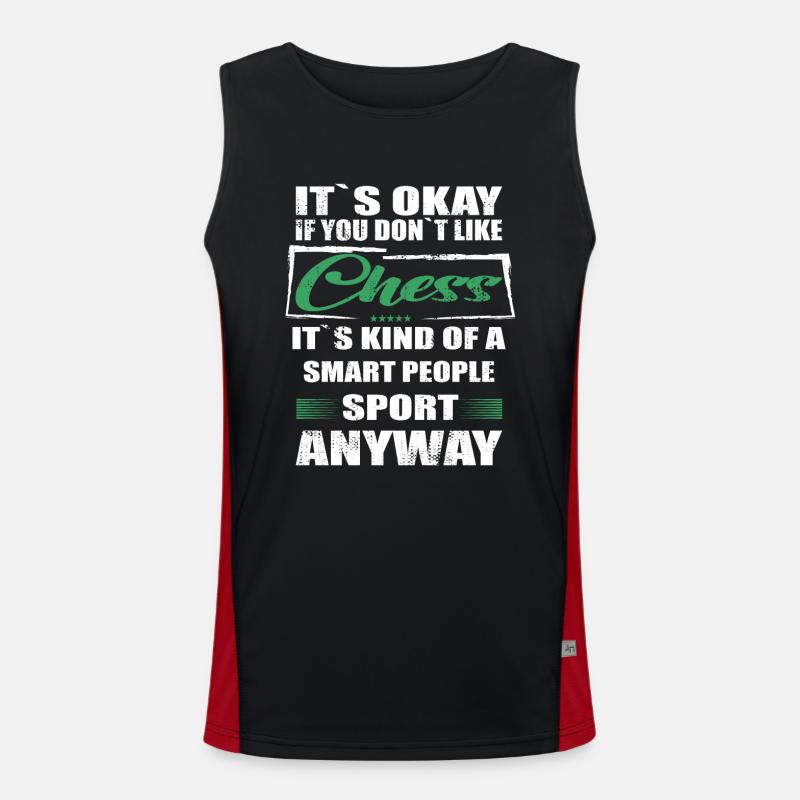 It's Okay If You Don't Like chess Funktionelles Kontrast-Tank Top für Männer 