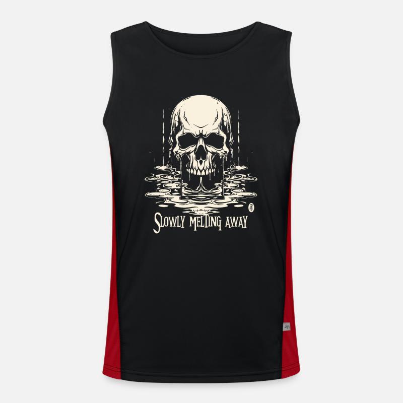 Älter werden und langsam dahin schmelzen Funktionelles Kontrast-Tank Top für Männer 