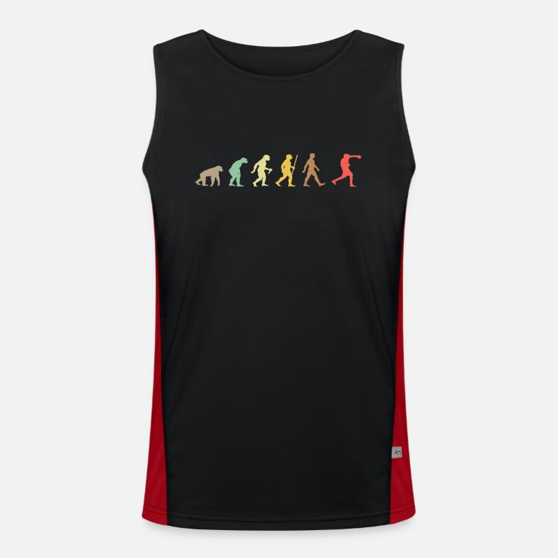 Vintage Boxing Retro Boxershorts Evolution Funktionelles Kontrast-Tank Top für Männer 