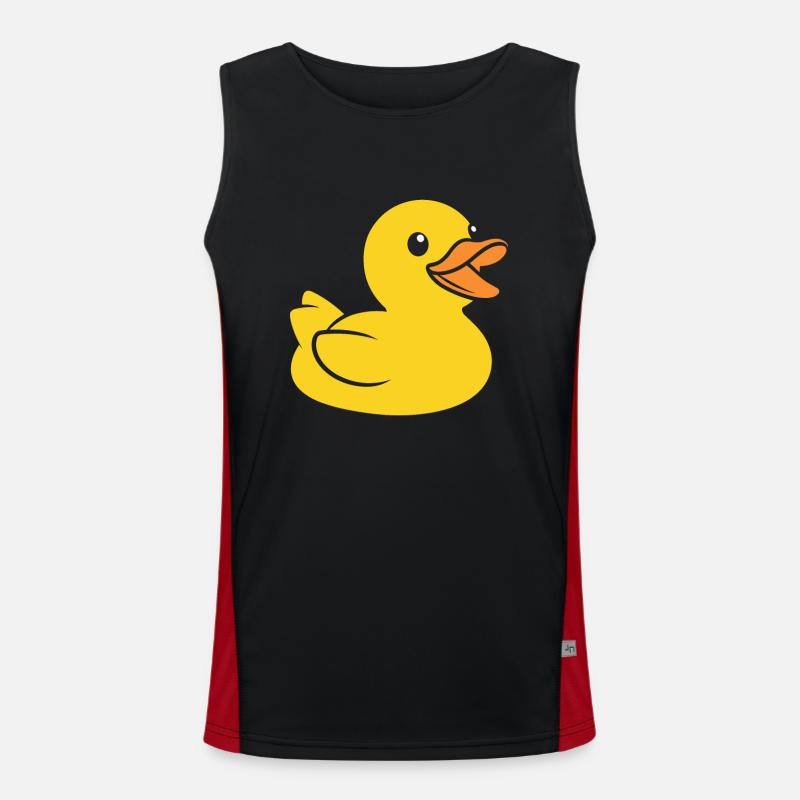 Small carnard - Men's Functional Contrast Tank Top  - black/red