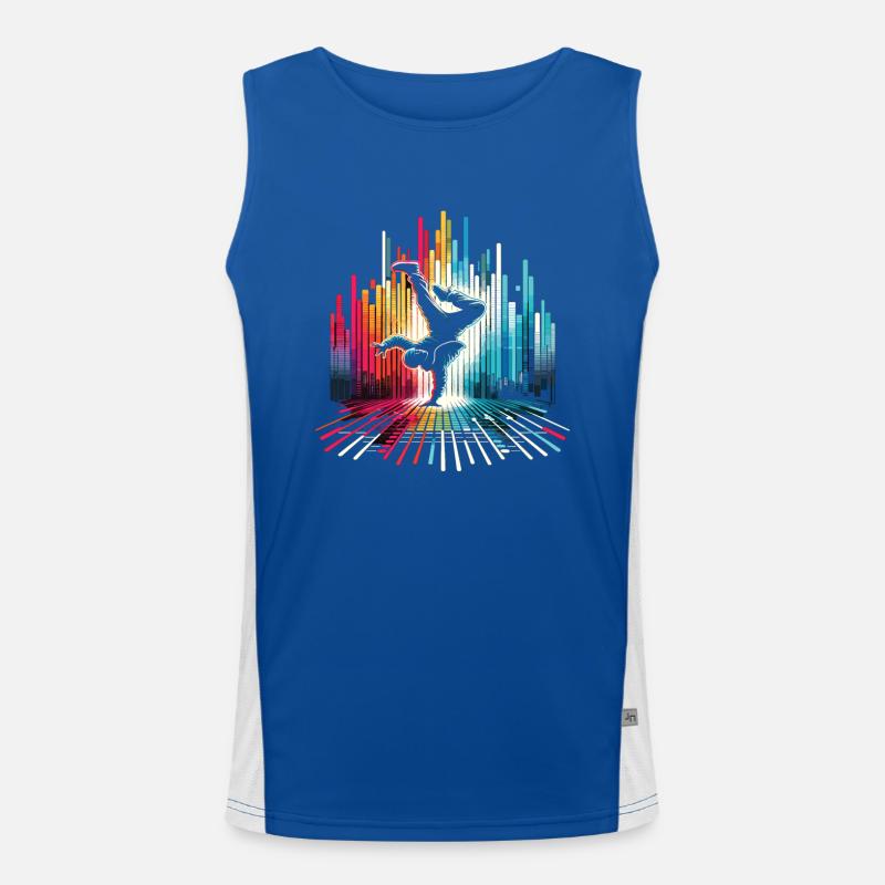 Breakdance Breakdancer Breakdance Kinder Funktionelles Kontrast-Tank Top für Männer 