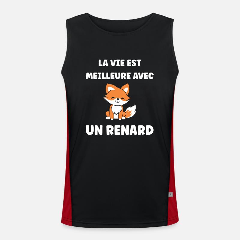 petit renard Débardeur respirant contrasté Homme 