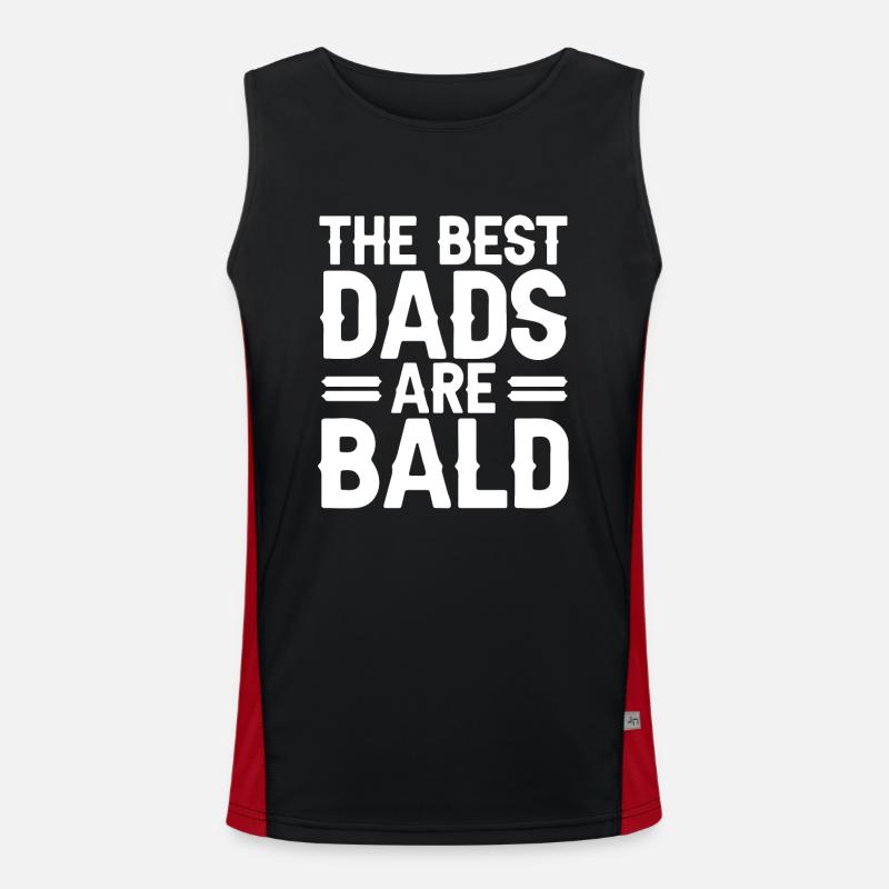 Bald Head Baldness Beard Bald Head Men's Functional Contrast Tank Top 