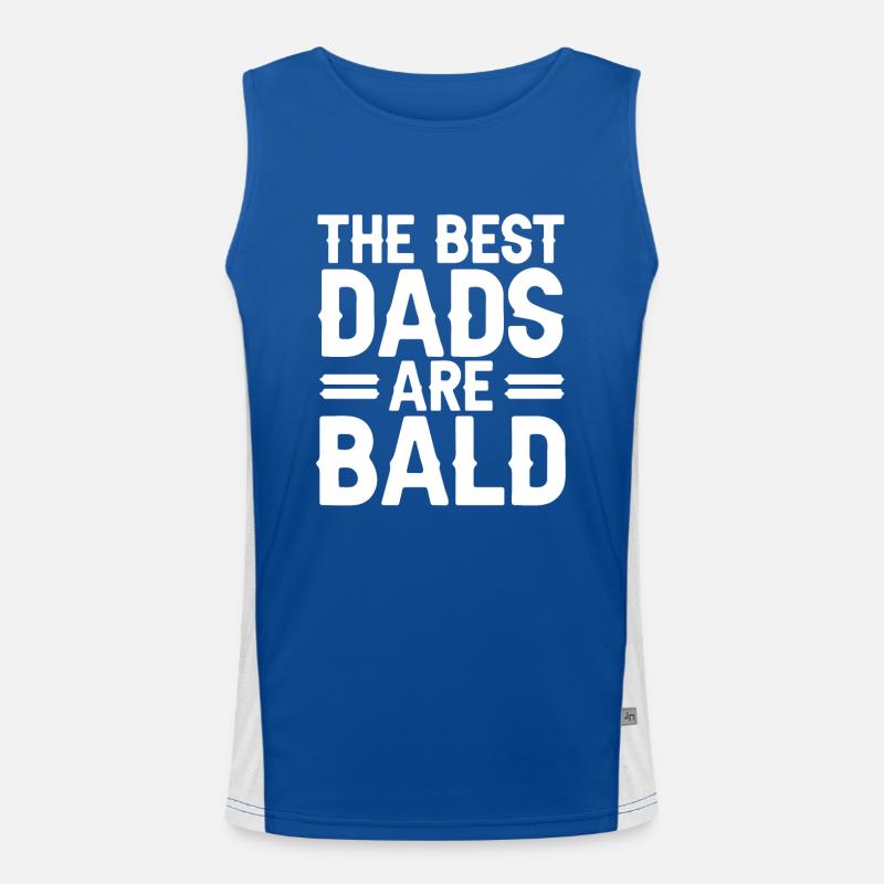 Bald Head Baldness Beard Bald Head Men's Functional Contrast Tank Top 