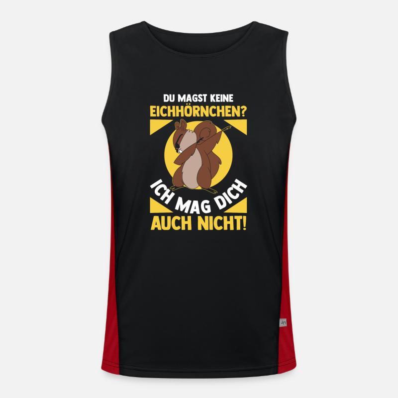 Eichhörnchen Funktionelles Kontrast-Tank Top für Männer 