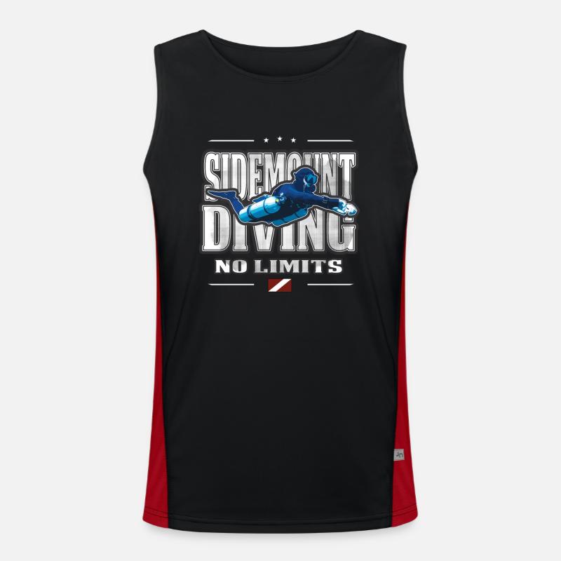 Cadeau Sidemount Diver No Limits Débardeur respirant contrasté Homme 