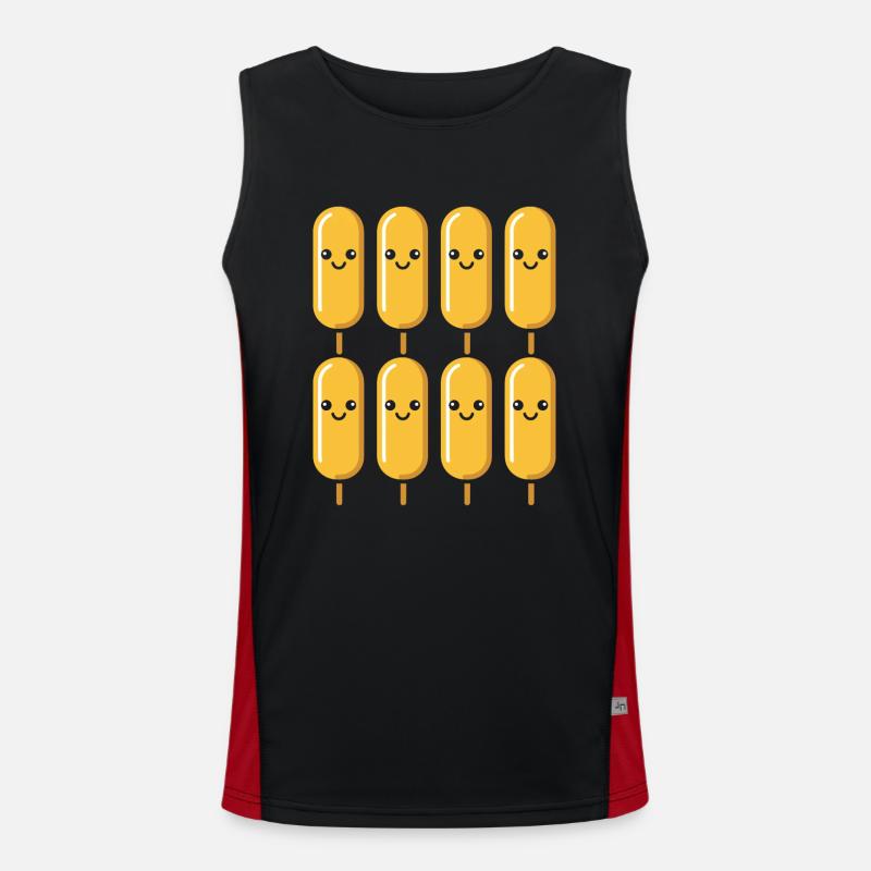 Mais Hundefutter Funktionelles Kontrast-Tank Top für Männer 
