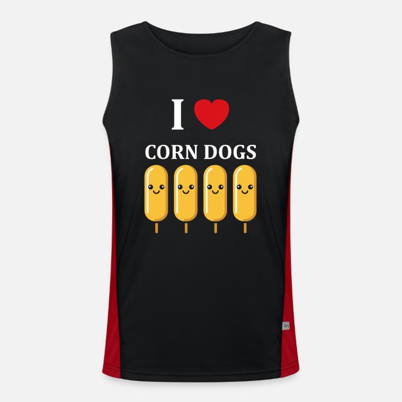 Mais Hundefutter Funktionelles Kontrast-Tank Top für Männer 