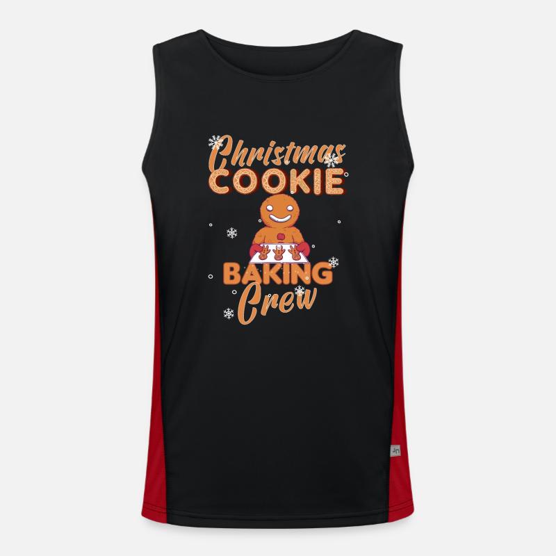 Biscuits de Noël Cookie Cookie Merry Débardeur respirant contrasté Homme 