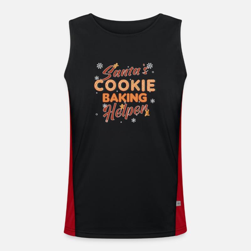 Biscuits de Noël Cookie Cookie Merry Débardeur respirant contrasté Homme 