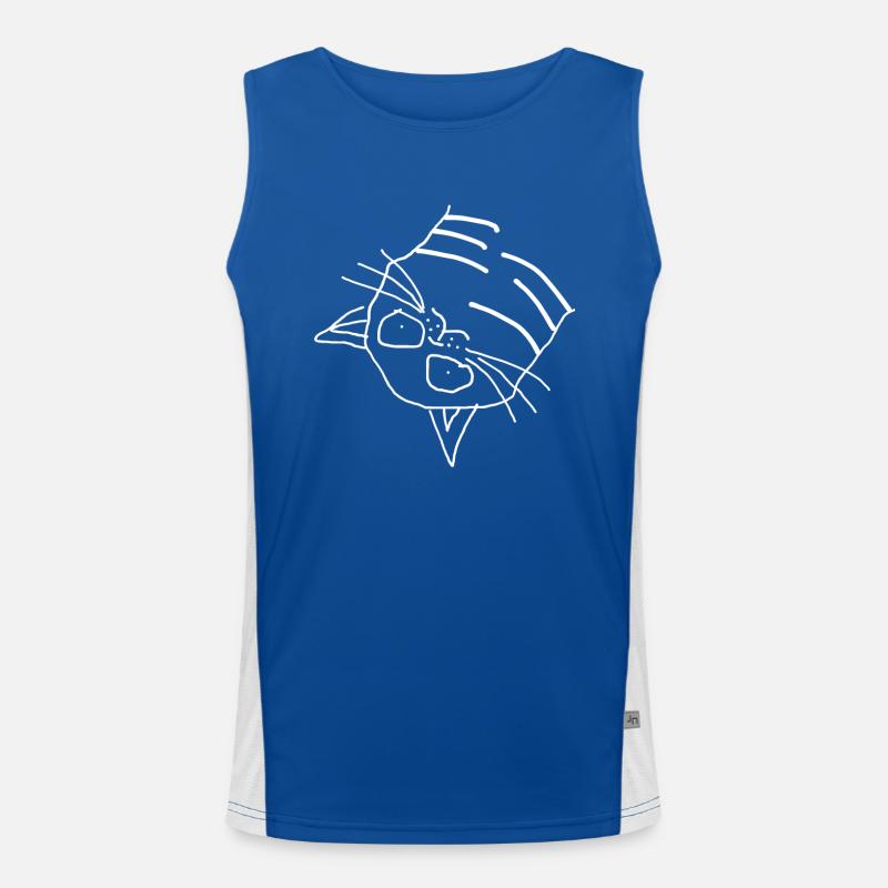 Cat Men's Functional Contrast Tank Top 