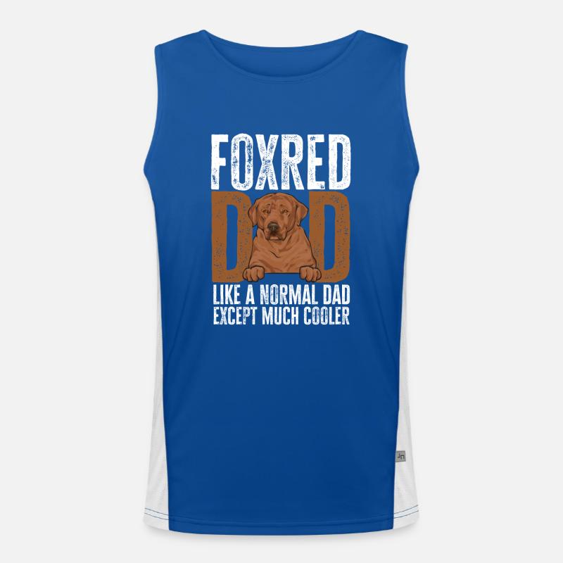 Foxred Labrador Fuchsroter Labrador Retriever Funktionelles Kontrast-Tank Top für Männer 