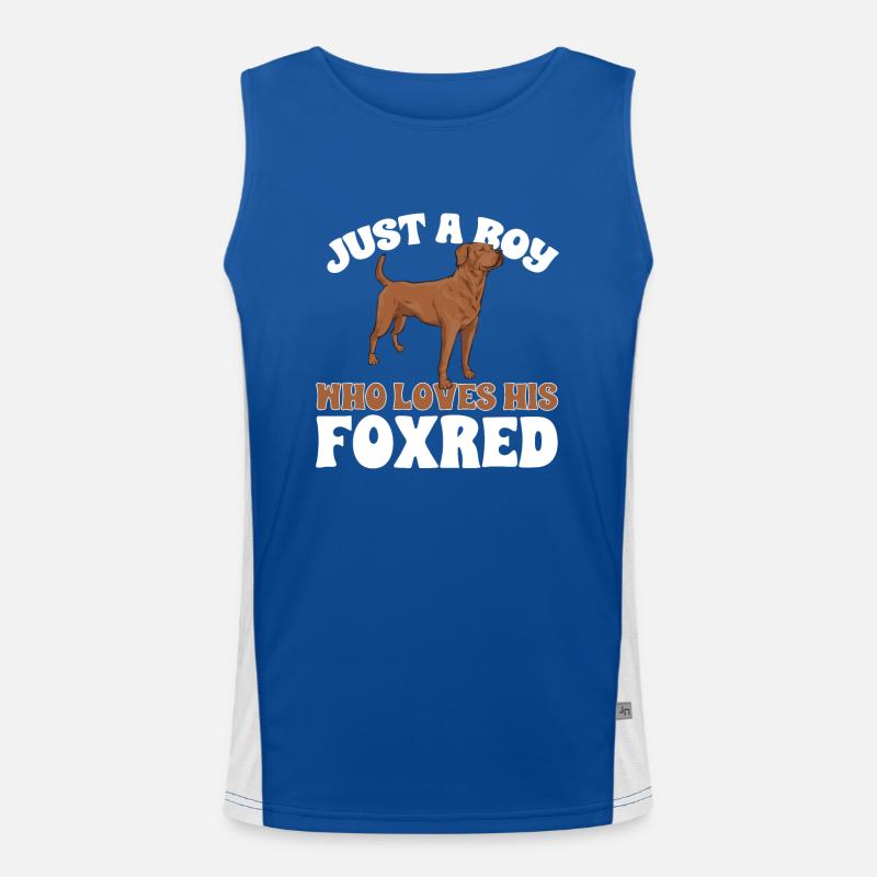 Foxred Labrador Fuchsroter Labrador Retriever Funktionelles Kontrast-Tank Top für Männer 
