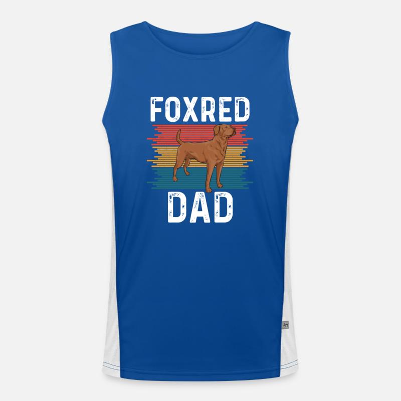 Foxred Labrador Fuchsroter Labrador Retriever Funktionelles Kontrast-Tank Top für Männer 