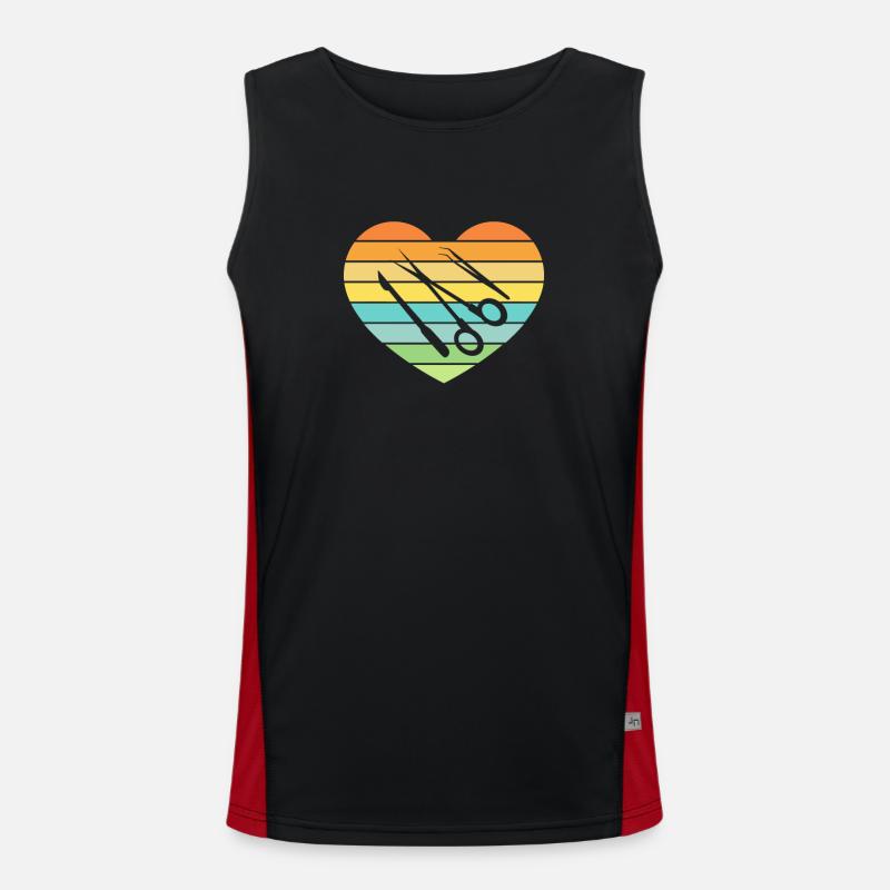 Chirurgisch-technischer Assistent Chirurg Funktionelles Kontrast-Tank Top für Männer 