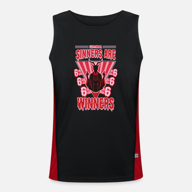 Sinners are Winners - Lifeerror Men's Functional Contrast Tank Top 