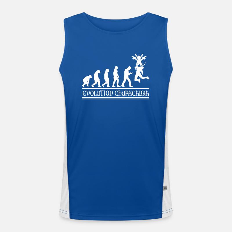 Cryptozoologistes Chupacabra Créatures Évolution Débardeur respirant contrasté Homme 